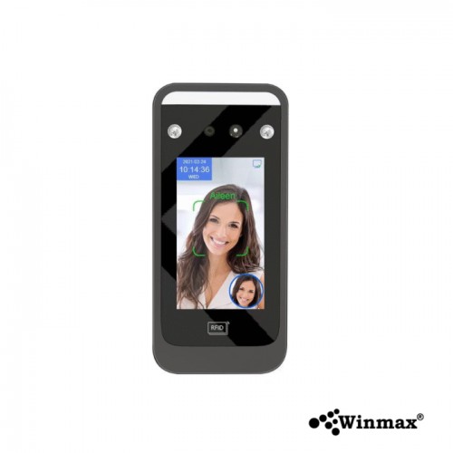 เครื่องสแกนใบหน้า ลายนิ้วมือและบัตรควบคุมการเข้าออก 4.3 นิ้ว Winmax-AI06