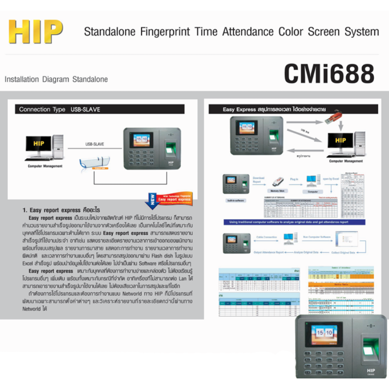 เครื่องสแกนนิ้ว รุ่น CMi688