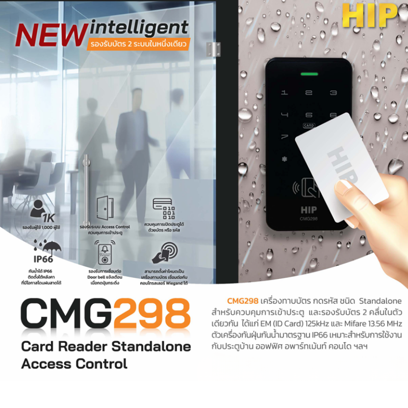 เครื่องทาบบัตร HIP รุ่น CMG298