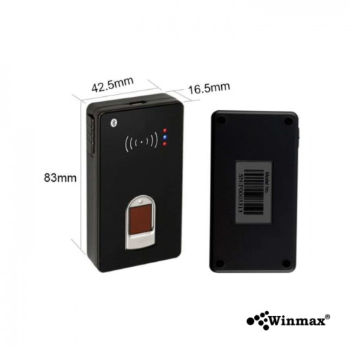เครื่องอ่านลายนิ้วมือพกพา Fingerprint Reader พร้อมระบบ NFC และบลูทูธ Winmax-U6 เครื่องอ่านลายนิ้วมือพกพา Fingerprint Reader พร้อมระบบ NFC และบลูทูธ Winmax-U6