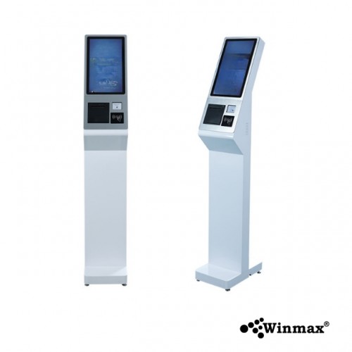 เครื่องกดบัตรคิวบริการตนเอง ตู้คีออสขายสินค้า Kiosk Ordering Self Service ขนาด 32 นิ้ว Winmax รุ่น Win513