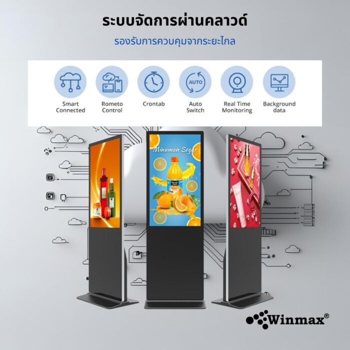 ป้ายแสดงโฆษณาดิจิตอลแบบตั้งพื้น ขนาด 50 นิ้ว Winmax รุ่น Win-DIV411-50