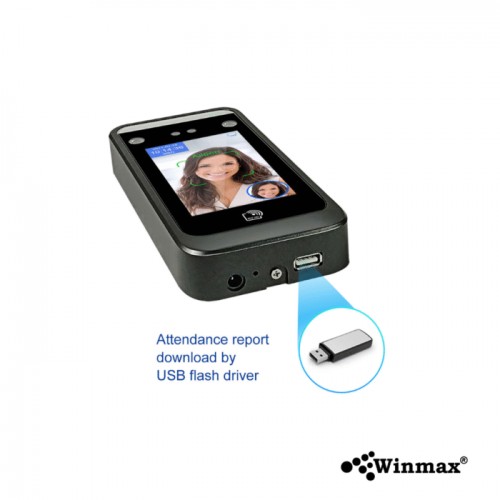 เครื่องสแกนใบหน้า ลายนิ้วมือและบัตรควบคุมการเข้าออก 4.3 นิ้ว Winmax-AI06