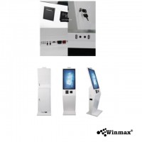 เครื่องกดบัตรคิวบริการตนเอง ตู้คีออสขายสินค้า Kiosk Ordering Self Service ขนาด 32 นิ้ว Winmax รุ่น Win513