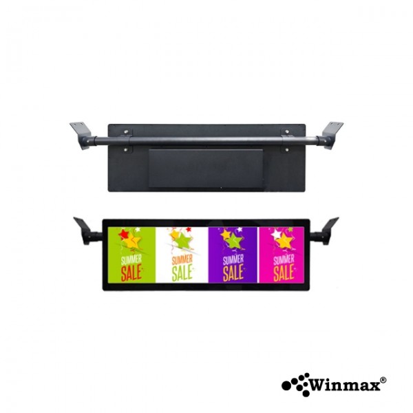 จอโฆษณาดิจิตอลบนรถโดยสาร Bus ceiling mount LCD digital signage ขนาด 29 นิ้ว WINMAX รุ่น WIN482