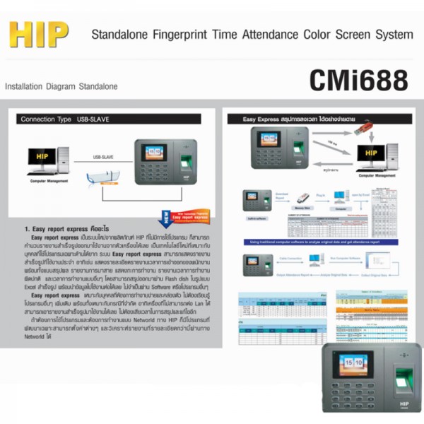 เครื่องสแกนนิ้ว รุ่น CMi688
