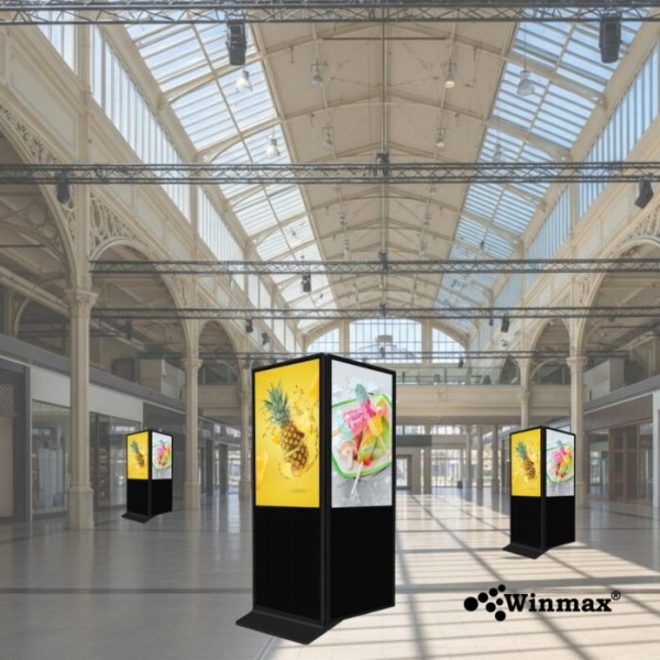 ป้ายโฆษณาดิจิทัลแบบหน้าจอ 2 ด้าน ขนาด 43 นิ้ว ความคมชัด 4K Winmax รุ่น Win-DIDS-414-43
