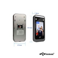เครื่องสแกนใบหน้า ลายนิ้วมือและบัตรควบคุมการเข้าออก 4.3 นิ้ว Winmax-AI06