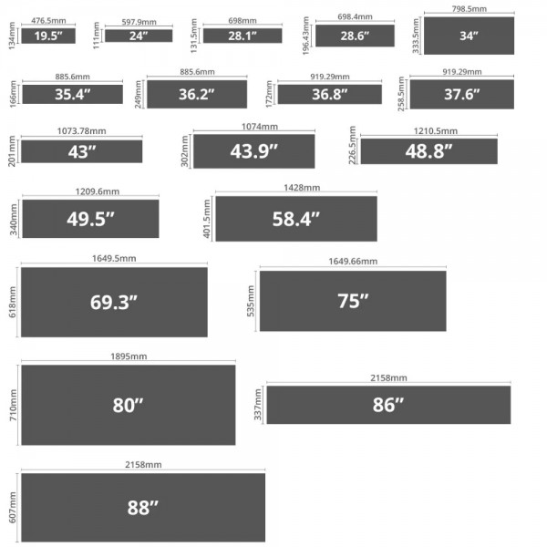 ป้ายโฆษณา LCD Bar Screen ขนาดกลาง 43 / 48.8 / 49.5 / 58.4 นิ้ว Digital Signage Bar Screen รุ่น Win462