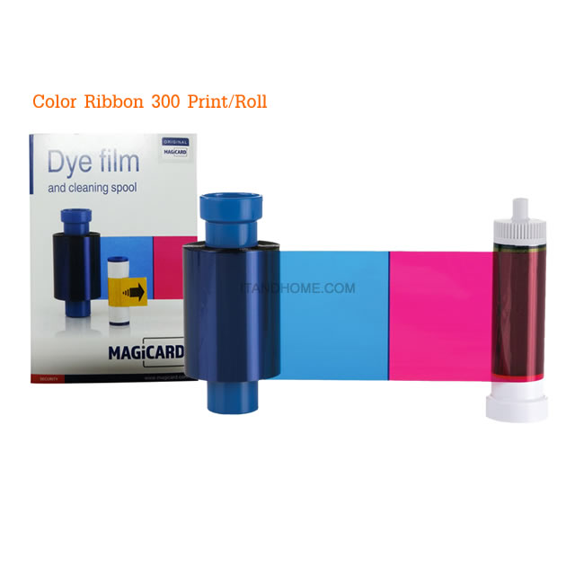 Color Ribbon YMCKO For MagiCard Pronto 300 Print/Roll