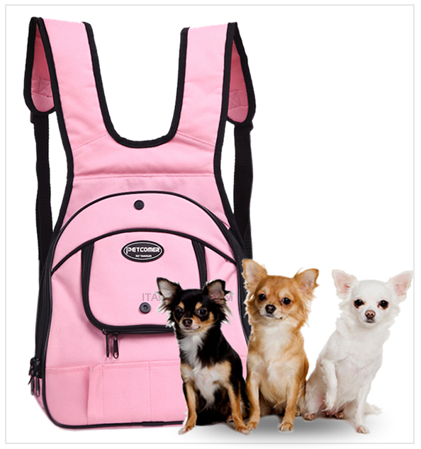 backpack pet dog and cat portable pet pink color