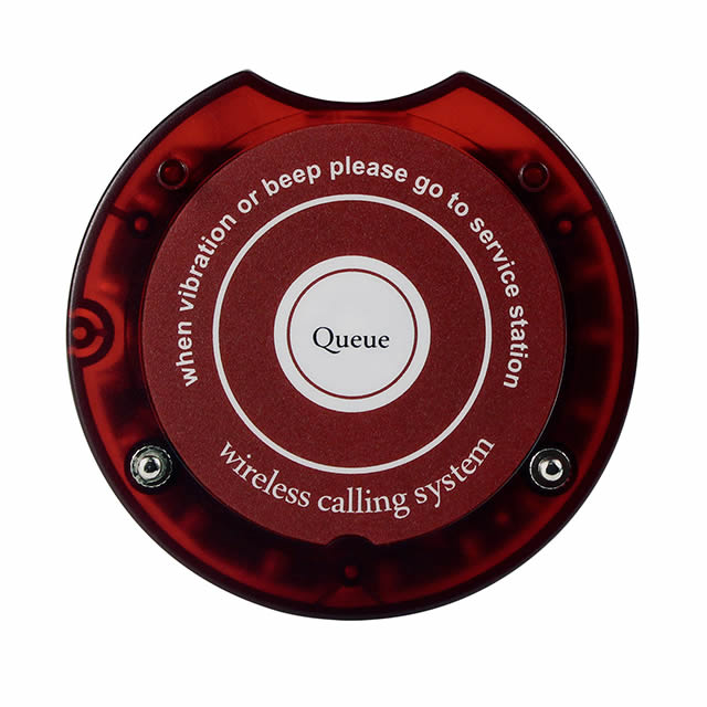 Wireless Queue Calling System Red Color