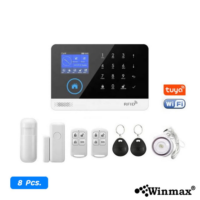 ชุดสัญญาณกันขโมยไร้สาย เตือนภัยผ่าน APP Tuya Smart จอ LCD Winmax-PST-WG103T