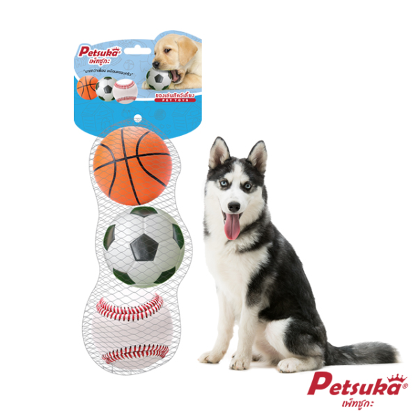 Pet Rubber Ball Dog Toys Outdoor Interactive Toys