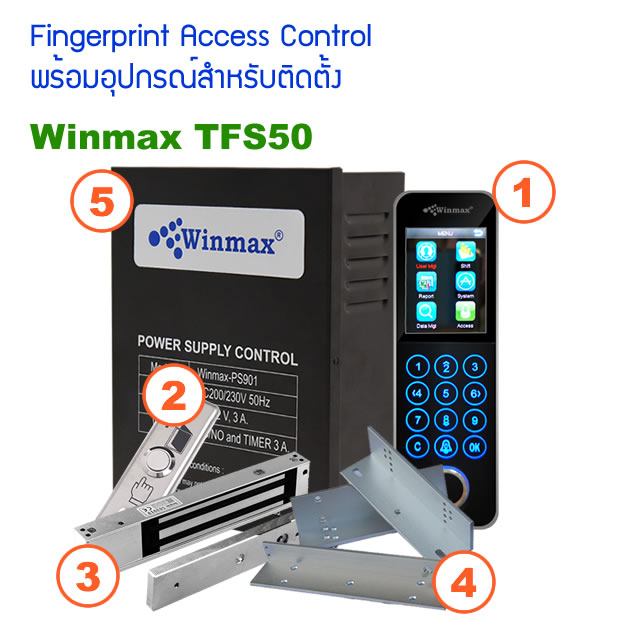 Access Control Fingerprint Winmax TFS50