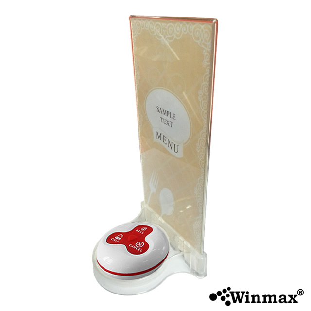 Acrylic Menu Holder for Restaurant White Winmax-K-SPW