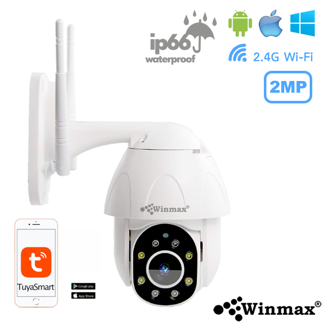 กล้องวงจรปิดอัจฉริยะ 2MP กล้อง CCTV Tuya AI PTZ Outdoor Wireless