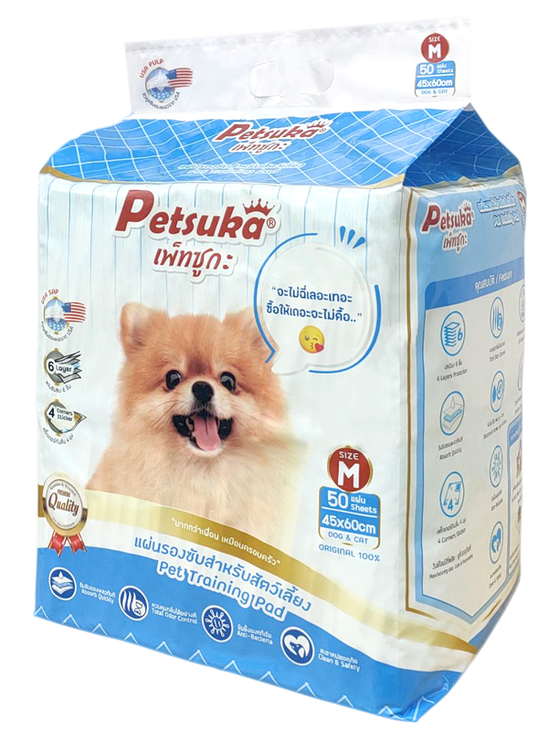Petsuka Pet Training Pad Size M 60x45 cm
