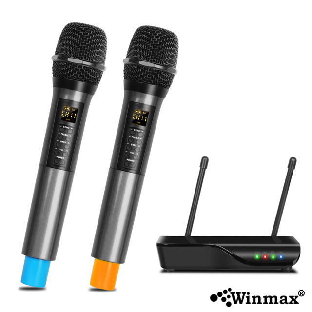 Microphone UHF Dual Channel Bluetooth Microphone System