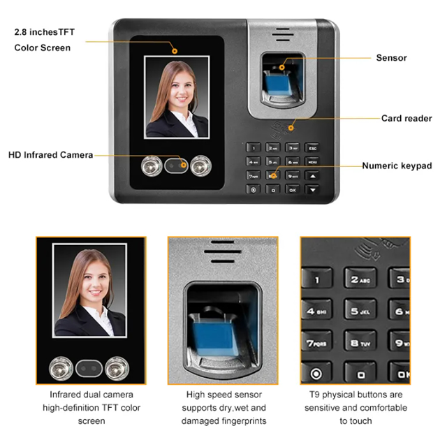 เครื่องสแกนลายนิ้วมือ สแกนใบหน้า WiFi บันทึกเวลาเข้าออกงาน Winmax-TM8003 เครื่องสแกนลายนิ้วมือ สแกนใบหน้า WiFi บันทึกเวลาเข้าออกงาน Winmax-TM8003
