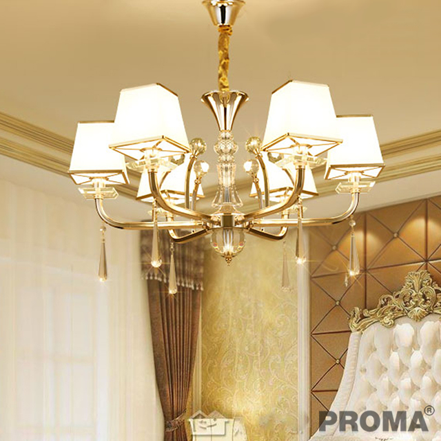 โคมไฟระย้าขนาดใหญ่ติดเพดานพร้อมห่วงโซ่ปรับได้