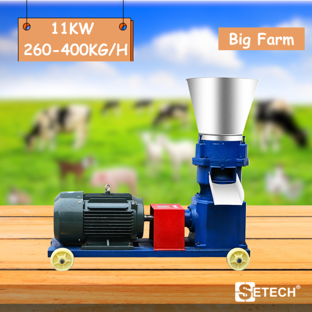 เครื่องอัดเม็ดอาหารสัตว์ ขนาดใหญ่ 11KW Big Farm SETECH