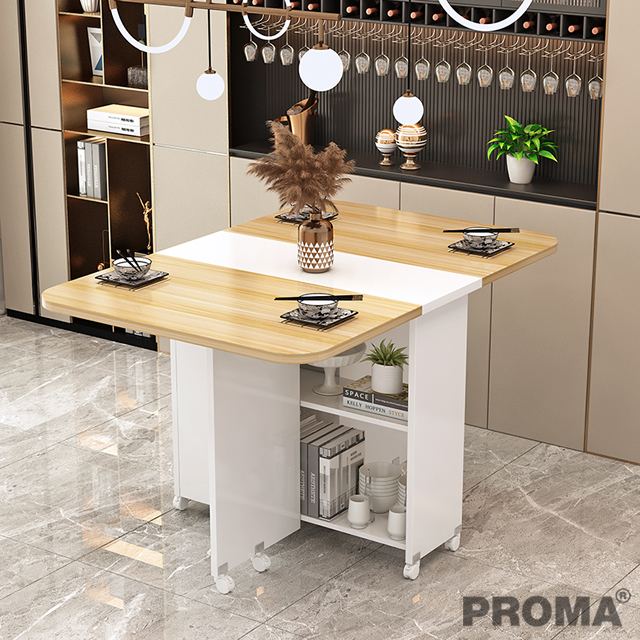 Folding Dining Table Rectangular Can Be Moved