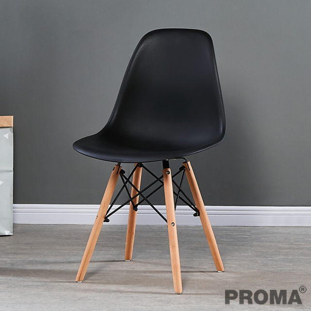  Chair Plastic Modern Chair Solid Wood Dining Chair