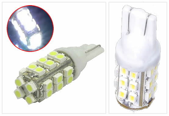 ไฟ LED ติดรถยนต์ ไฟแอลลอีดี 28 ดวง สีขาว