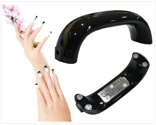 เครื่องอบเล็บด้วยรังสี UV เครื่องอบเล็บขนาดเล็ก พกพาสะดวก (สีดำ)