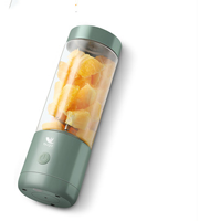 Rechargeable Battery USB Juice Portable Blender 400 ml Green Color