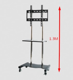 ขาตั้งทีวีแบบขาตั้งพื้นมีล้อเลื่อน 1.3เมตร