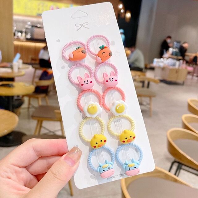 ยางรัดผมเด็ก เส้นเล็ก เลือกลายได้ Baby hair band.