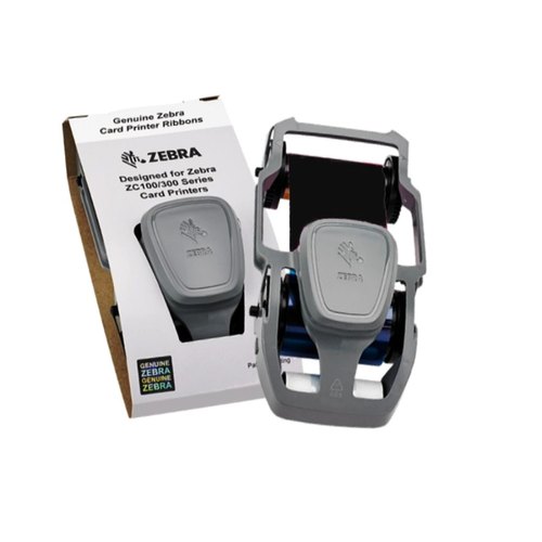 หมึกริบบอนสีดำ 1000 Print เครื่องพิมพ์บัตร Zebra ZC-300