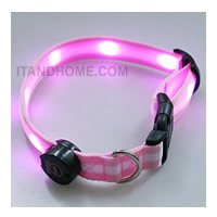 6 LED Dog Pet Collar Pink ͡عѢ