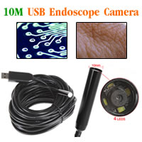 10M USB Waterproof Borescope Endoscope Inspection