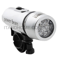 Power Beam Multi Functional Super Bright White 5 LED Bicycles Lights