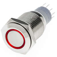LED Power Push Button Switch Red led