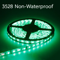 ไฟแอลอีดีแบบเส้น LED Strip Ribbon ยาว 5 เมตร สีเขียว SMD3528 ไม่กันน้ำ LST3528NG