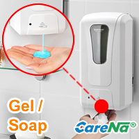 เครื่องจ่ายเจลแอลกอฮอล์ สบู่เหลว แชมพูอัตโนมัติ ขนาด 1000 มล. Infrared Automatic Gel Soap Shampoo Dispenser 1000 ml