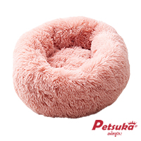 ที่นอนขนนุ่มโดนัท Petsuka สำหรับสัตว์เลี้ยง สีชมพู 60 cm