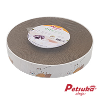 Petsuka Cardboard Cat Scratcher Cat Bed White Color