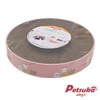 Petsuka Cardboard Cat Scratcher Cat Bed Pink Color