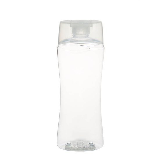 Shampoo bottle, clear plastic bottle, PET bottle 300 ml.