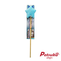 Petsuka Soft Fabric Realistic Star Cat Teaser Stick Blue