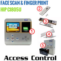 เครื่องสแกนลายนิ้วมือ ควบคุมประตู Access Control Fingerprint HIP Ci805U ACC Ci805U