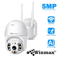 กล้องวงจรปิดอัจฉริยะ 5MP Icsee HD H.265 Onvif PTZ CCTV Wifi Camera Winmax-N3-5MP
