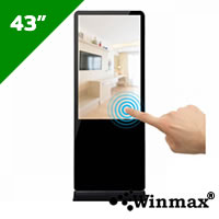 Stand Alone iPhone Style Touch Screen Digital Signage Model Winmax-DST43