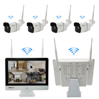 Wireless IP Camera 4 ͧ 5 MP NVR Kit  LCD ͹ 12.5  12.5inch 4CH LCD Wireless IP Camera 5 MP NVR Kit