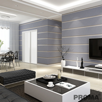 Simple Wide Stripe 3D Thickened Wallpaper